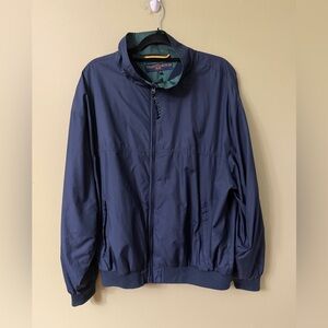 Tommy Hilfiger Golf Men's Navy Jacket Windbreaker Sz XL Navy Vintage Polyester